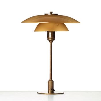 Poul Henningsen, bordslampa, Louis Poulsen, Danmark, "PH-3" PATENTED, ca 1928-33.