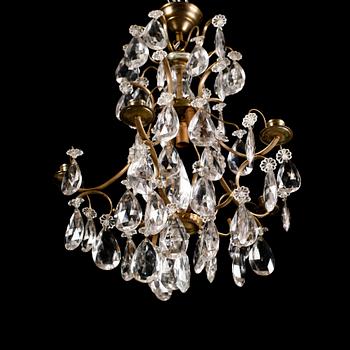 LJUSKRONA, barockstil, 1900-talets första hälft, höjd ca 55 cm.