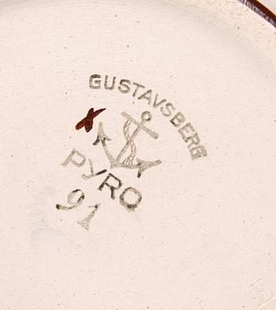 KRYDDBURKSUPPSÄTTNING, 14 delar, porslin "Pyro" Wilhelm Kåge Gustavsberg.