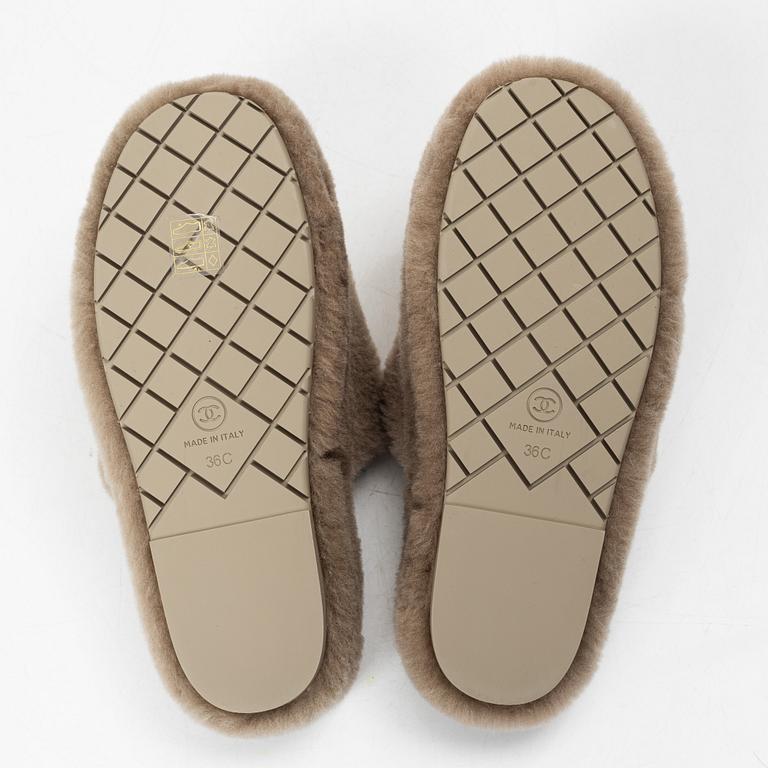 Chanel, slippers "Mules" and bag, Size 36 C, 2024.