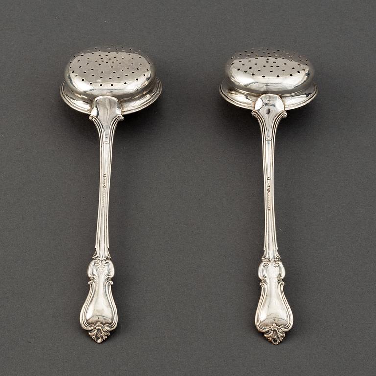 Christina Hammer, ströskedar, ett par, Stockholm 1849.