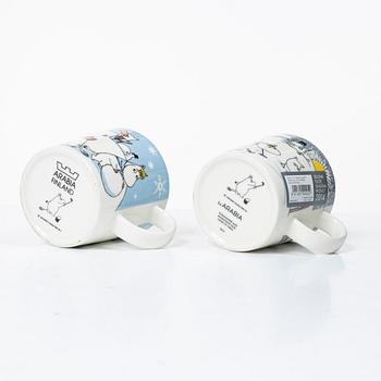 Arabia, ten Moomin mugs, Finland, 2002-2013.