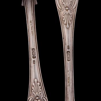 SERVERINGSBESTICK, silver, England, Sheffield 1902, vikt 261 g.