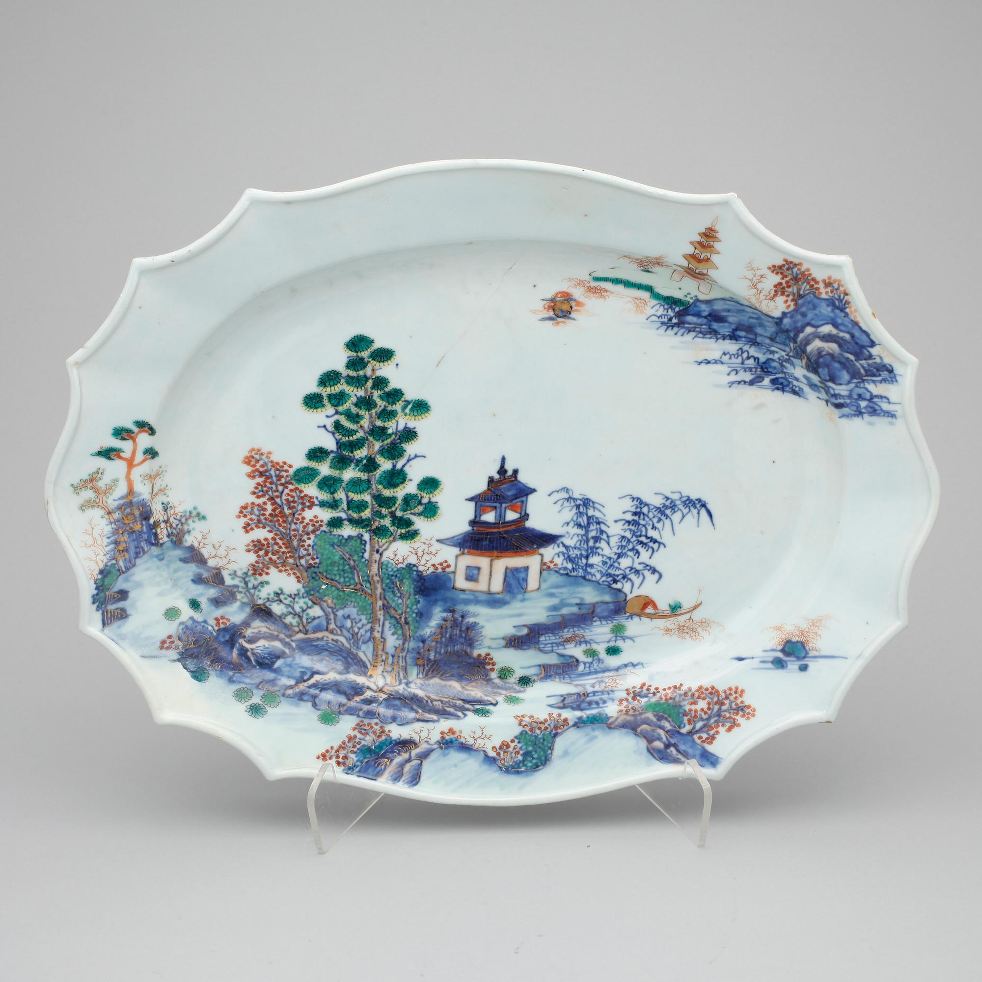 FAT, 2 st, porslin, England, 1800-tal.