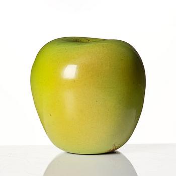 Hans Hedberg, a faience sculpture of a green apple, Biot, France.