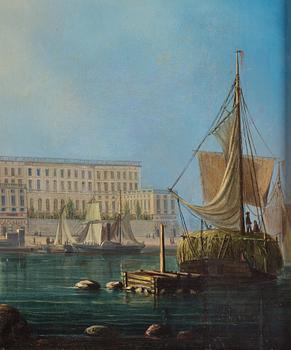 Per Wilhelm Cedergren, The Royal Palace, Stockholm from the lake Saltsjön.