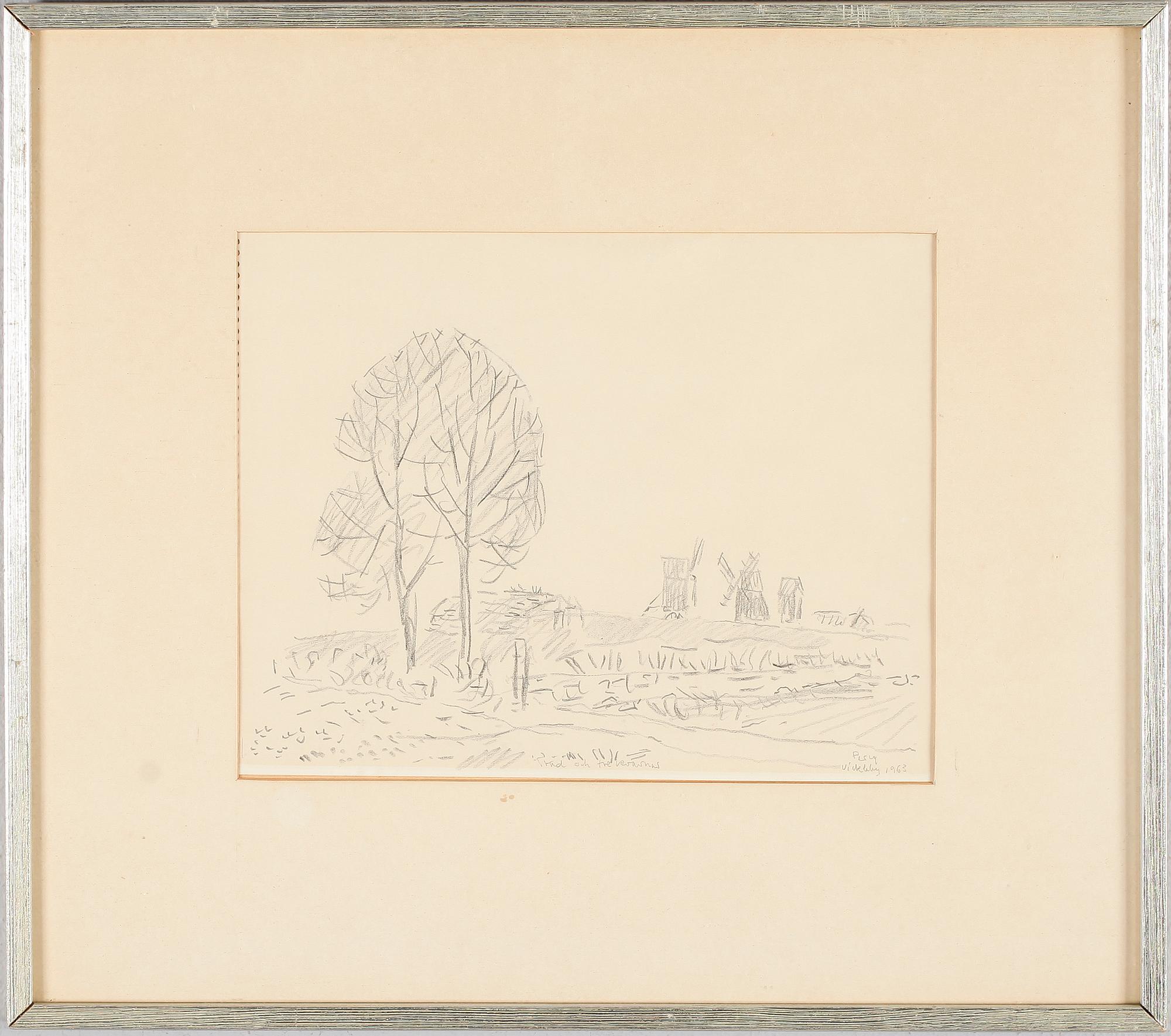 ARTHUR PERCY, blyerts, signerad, daterad Vickleby 1963.