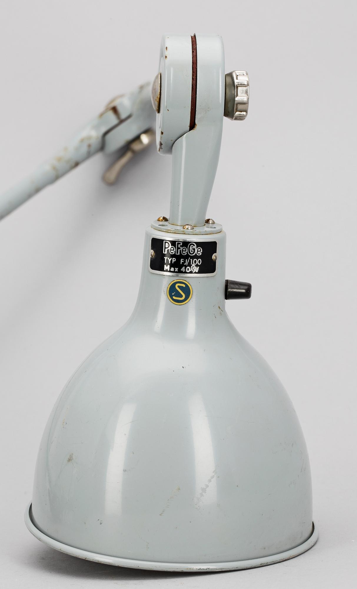 INDUSTRILAMPA, Pefege, 1950/60-tal.