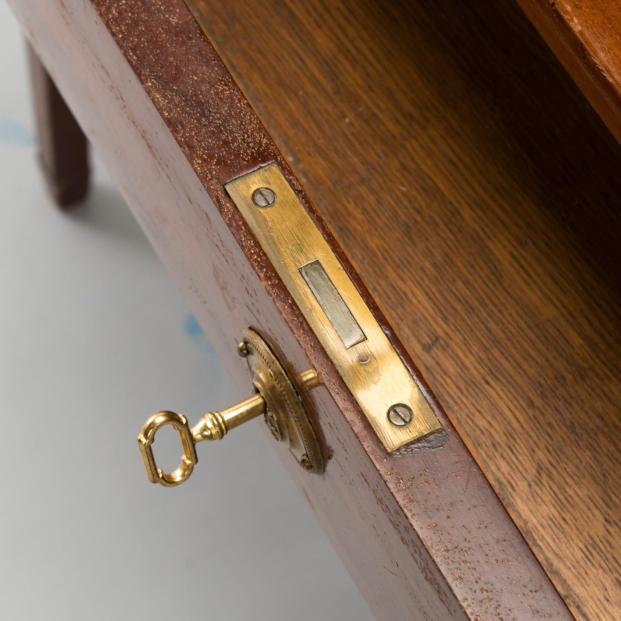 Writing desk, partly late-Gstavian, early 19th century.