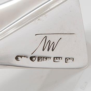 Tapio Wirkkala, skålar, 3 st, silver. Kultakeskus, Tavastehus och Hopeatehdas, Helsingfors, 1956-66.