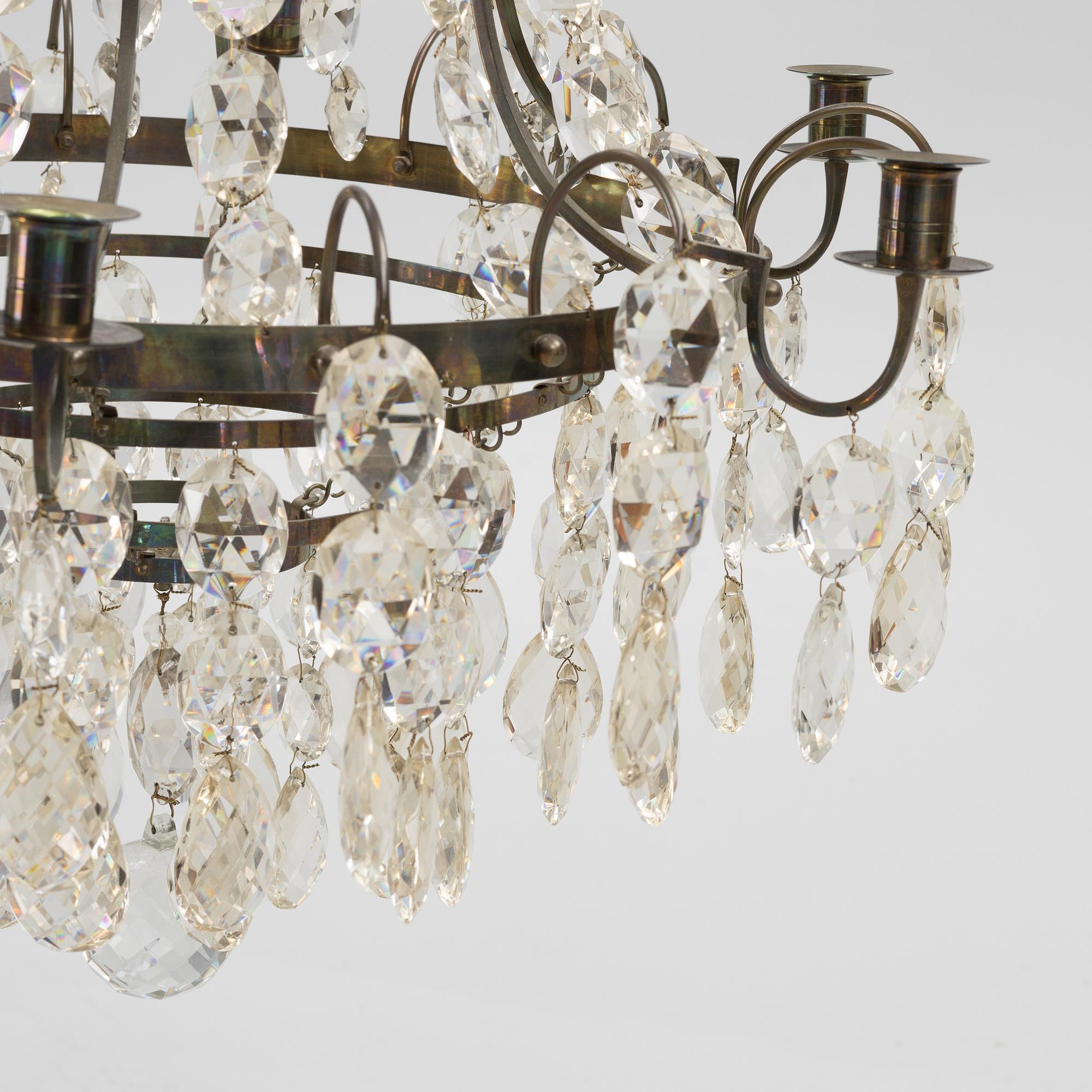Chandelier, first half of the 20th century.