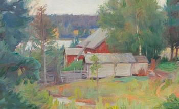 Albert Gebhard, The Farm Behind the Fence.