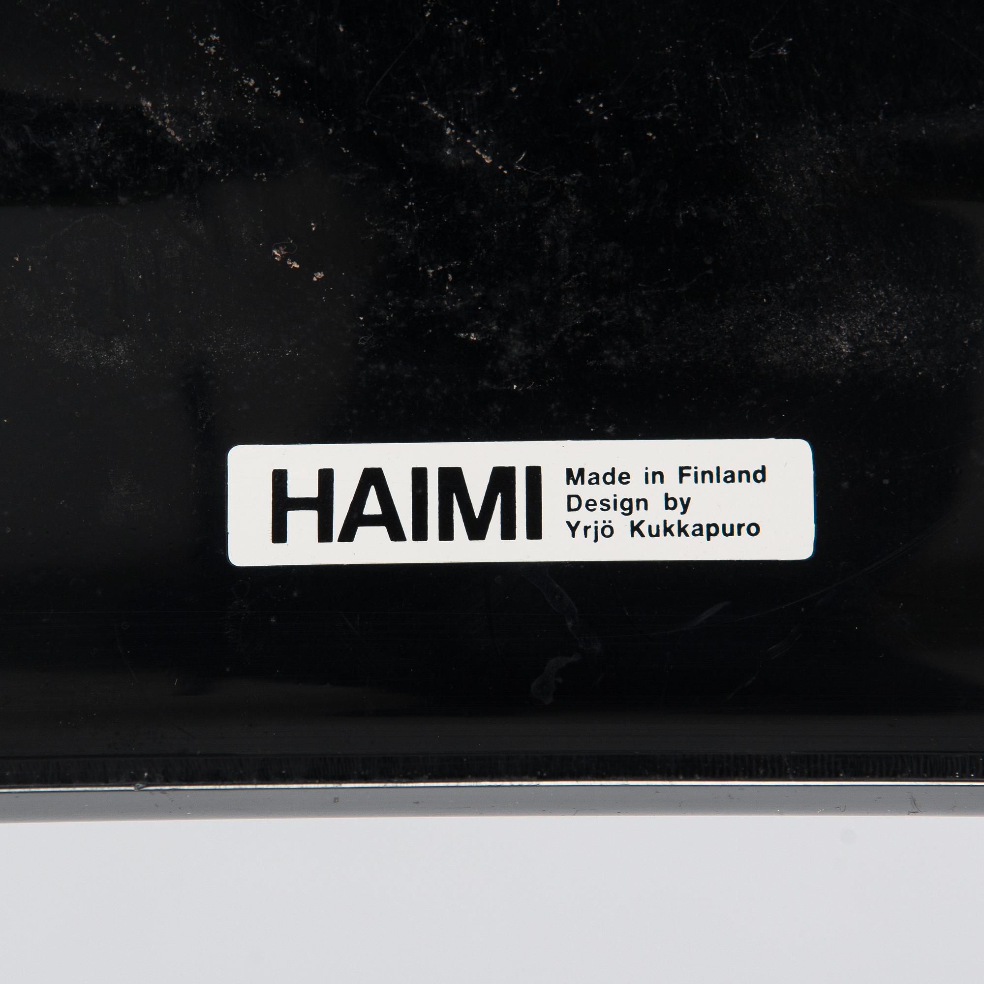 Yrjö Kukkapuro, stolar, 7 st, modell 3427M, Haimi.