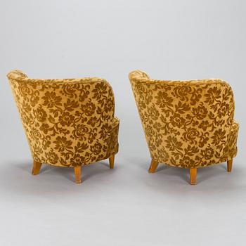 Fåtöljer, ett par, 1950-tal.