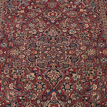 Matto, semi-antique/old Kashan, ca 203 x 130,5 cm.