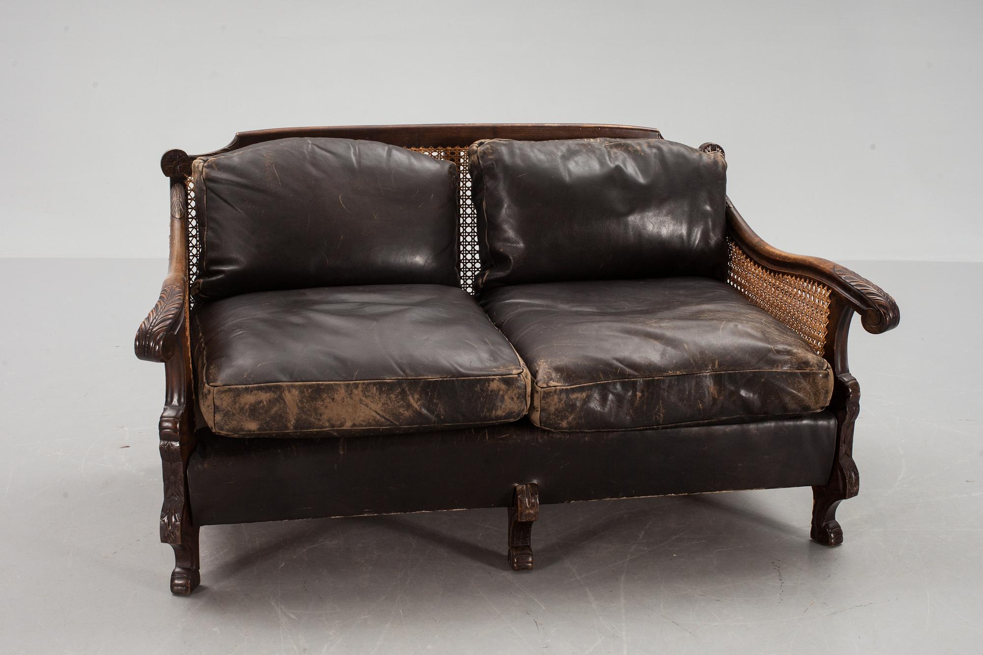 SOFFA, chippendalestil, 1900-tal.