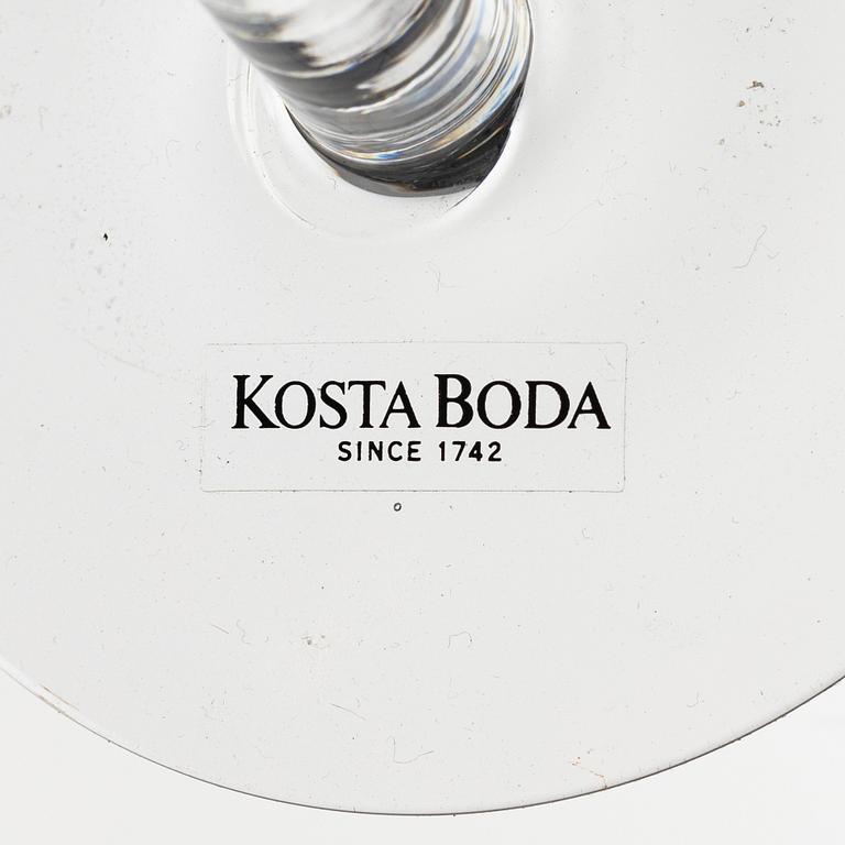 Bertil Vallien, a 52 piece glass service, 'Château', Kosta Boda, Sweden.