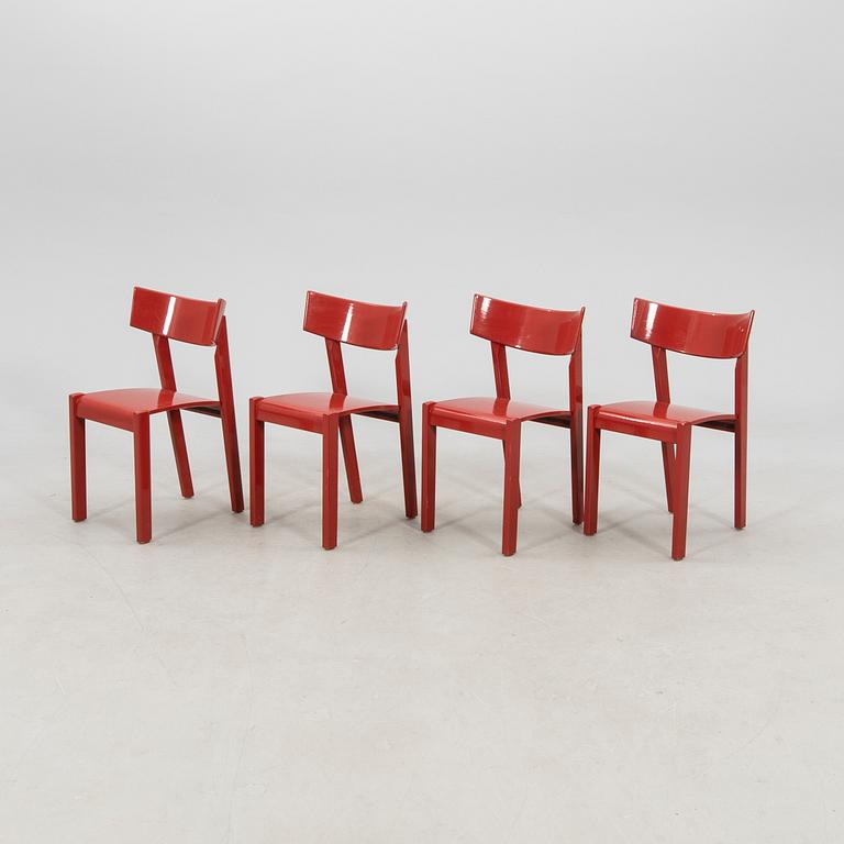 Ralf Lindberg chairs, 4 pcs "Tati" Gärsnäs 1980/90s.