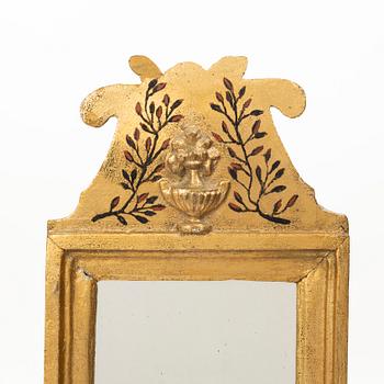 Mirror, folk art, circa 1800.