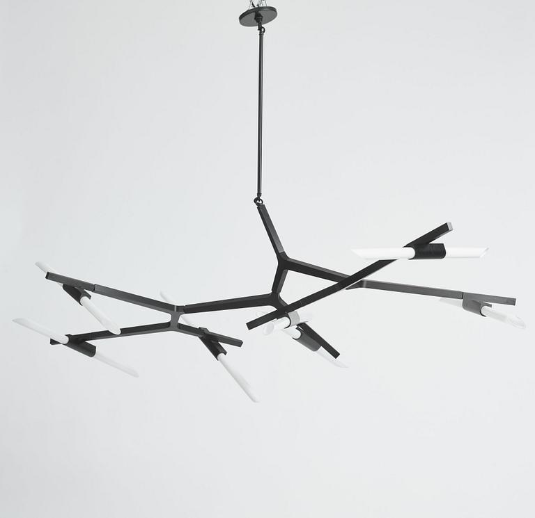 Lindsey Adelman, an "Agnes Chandelier 14" ceiling lamp, Roll and Hill, USA, post 2010.