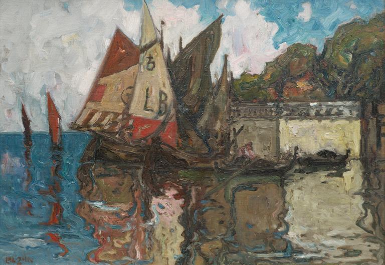 EMIL ZOIR, olja på duk, signerad.