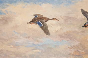 Rolf Mellström, oil on panel, 3, signed and dated 1940, 1941.