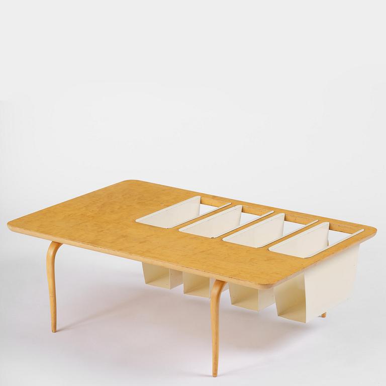 Bruno Mathsson, a magazine table, Firma Karl Mathsson, Värnamo, 1964.