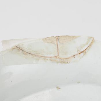 Five porcelain plates, China, 18th century and late Qing dynasty.