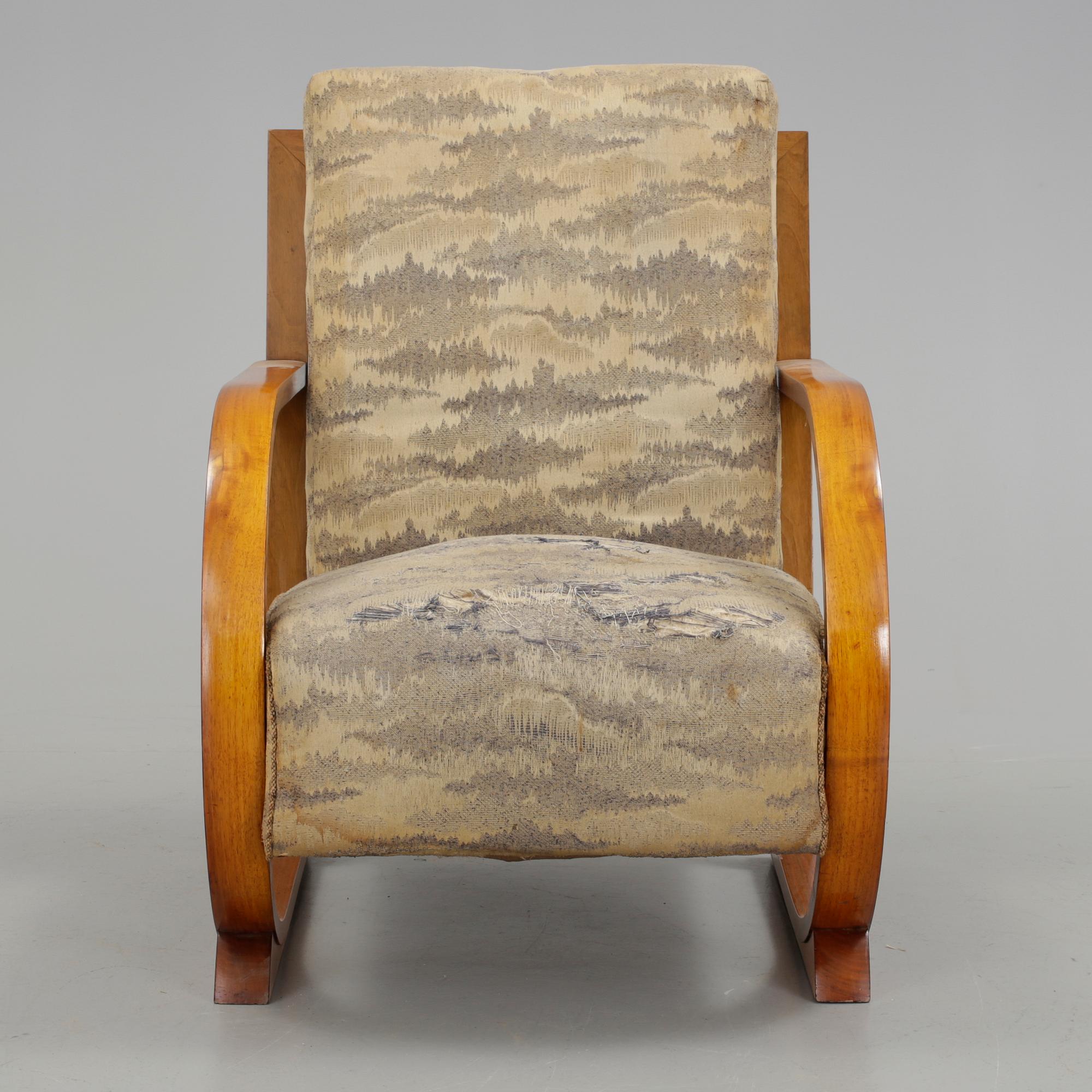FÅTÖLJ, art deco, 1920/30-tal.