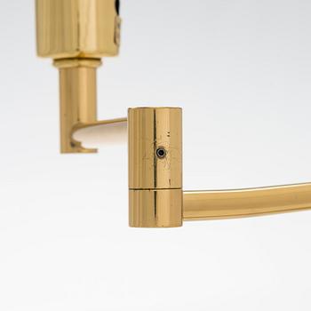 A Swedish late 20th-century brass table lamp.