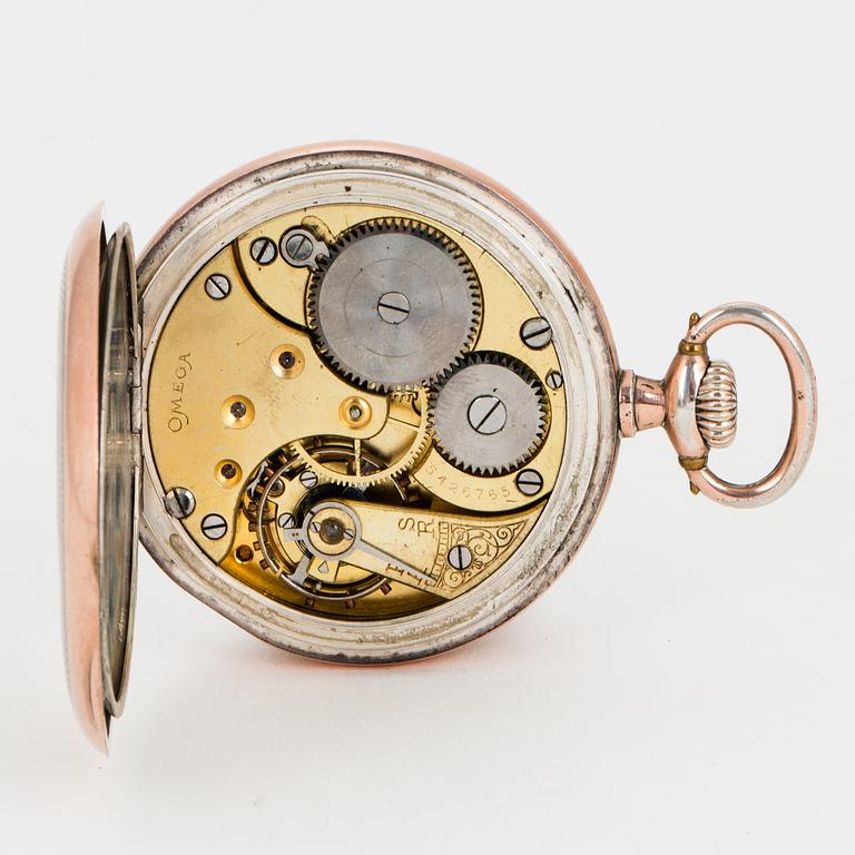 OMEGA, pocket watch, "Red Twelve", 51 mm.