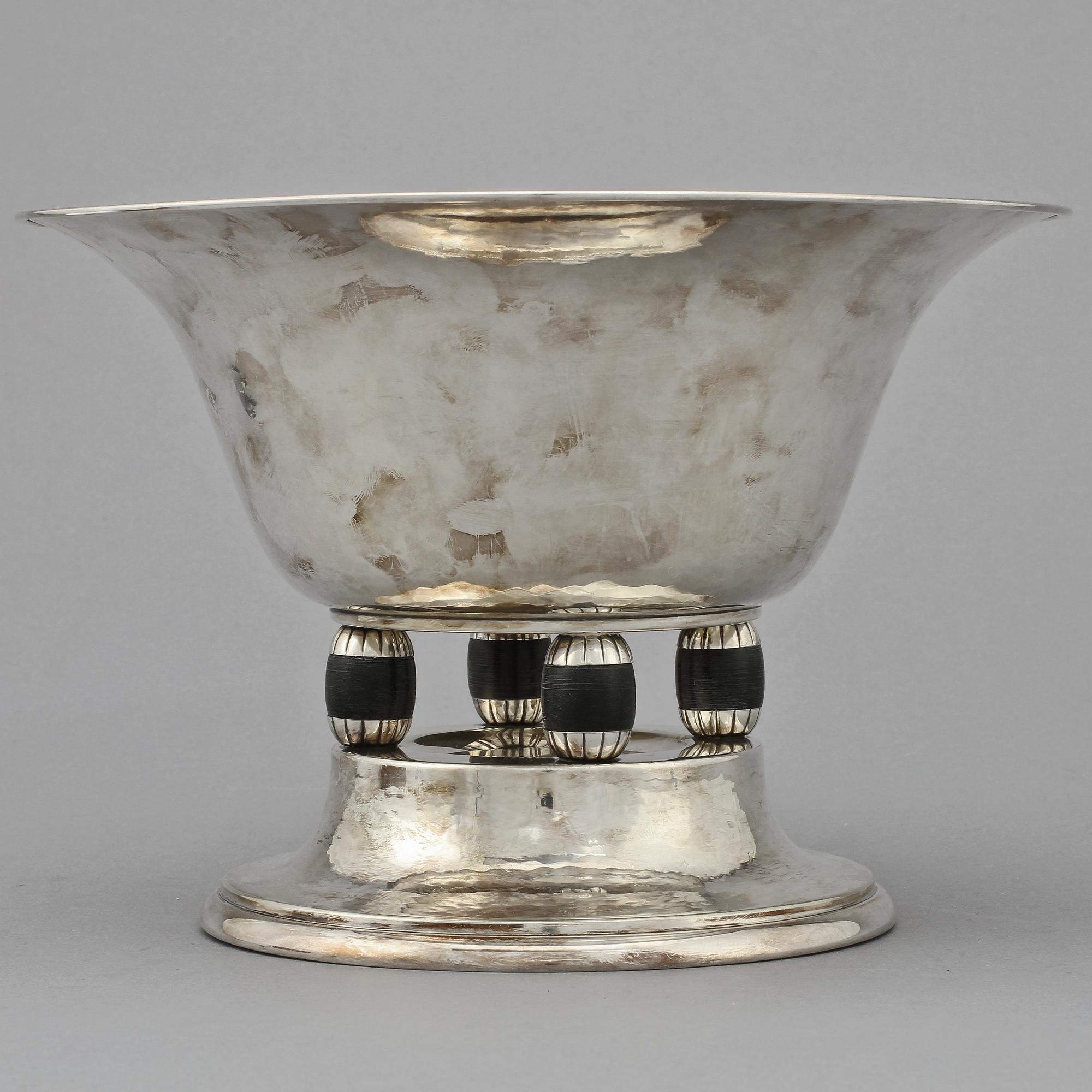 UPPSATSSKÅL, nysilver, GAB, 1900-talets första hälft.