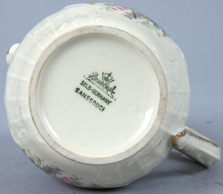 KAFFESERVIS, 27 delar, porslin, "Sanssouci", Rosenthal.