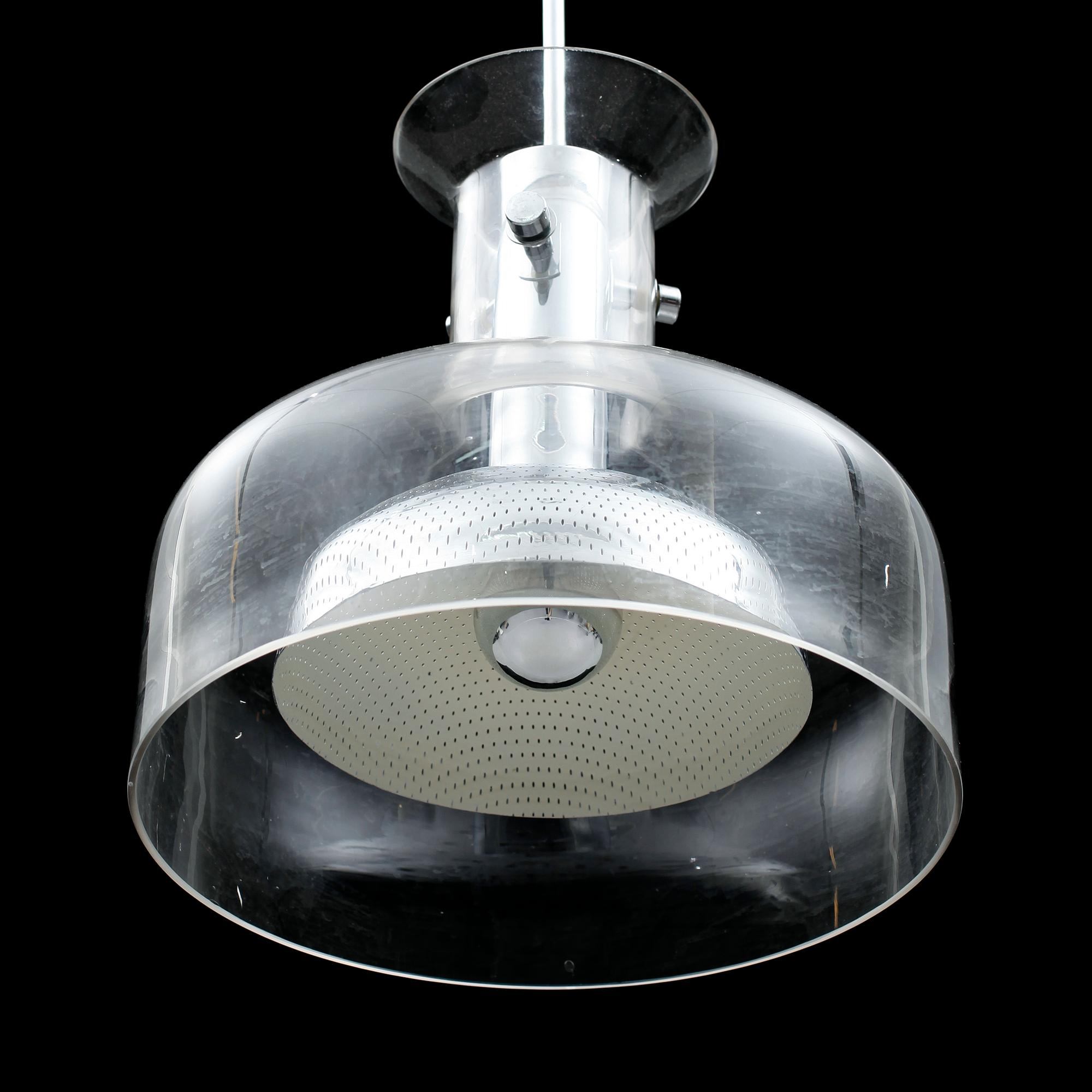 TAKLAMPA, "Crystal", Anders Pehrson, Ateljé Lyktan, Åhus, 1900-talets andra hälft.