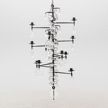 Erik Höglund, a metal and glass chandelier, Boda, Sweden.