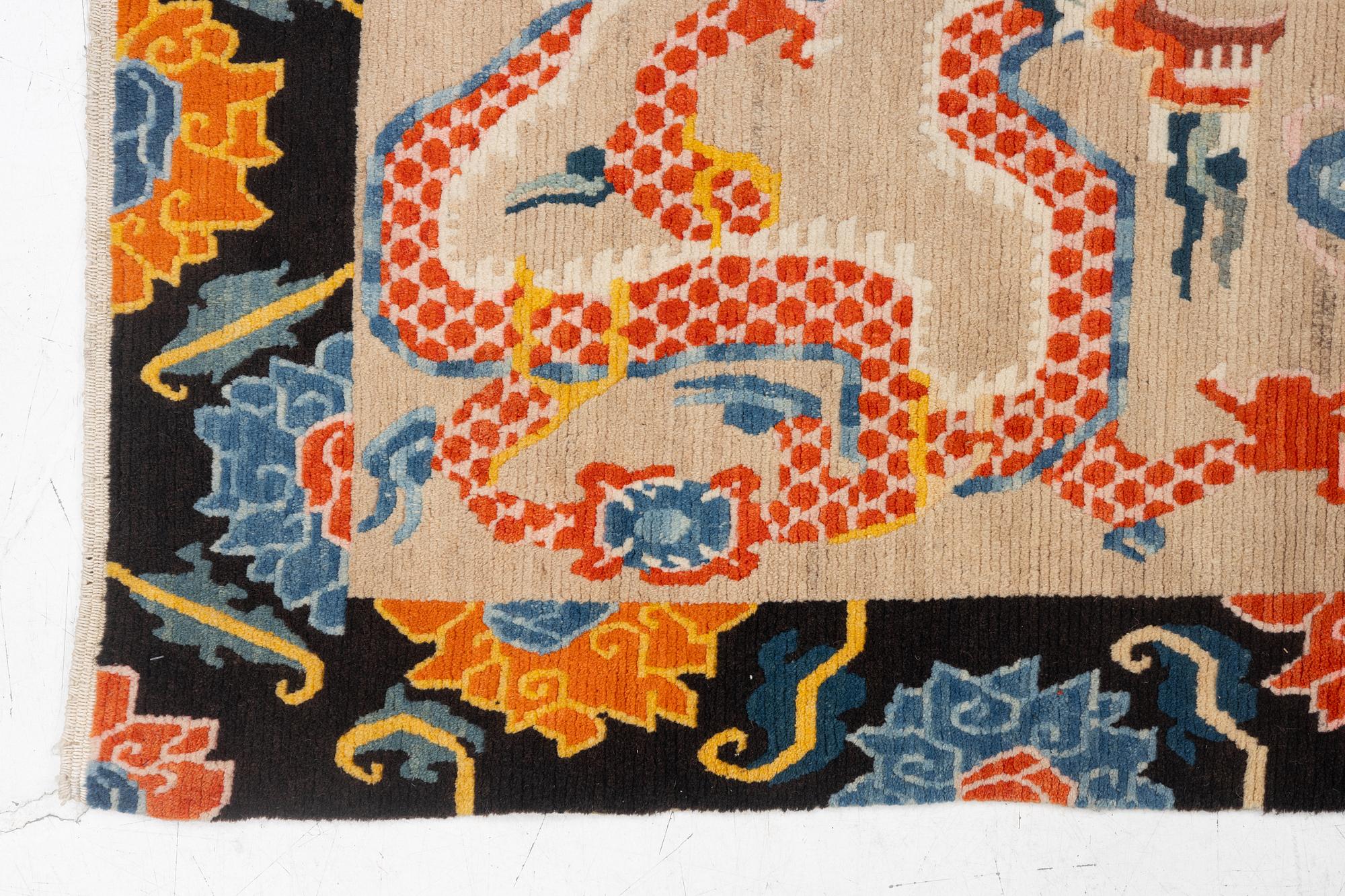 An antique rug, Tibet, circa 1900, approx. 157 x 83 cm.