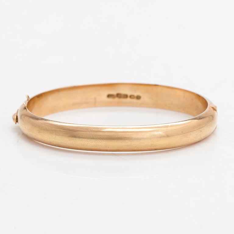 Armring, 14K guld, Aimo Koskinen, Helsingfors 1967.