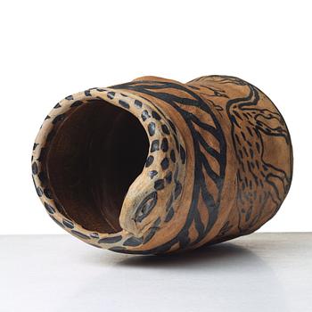 Ulrica Hydman-Vallien, a large stoneware vase, Sweden.