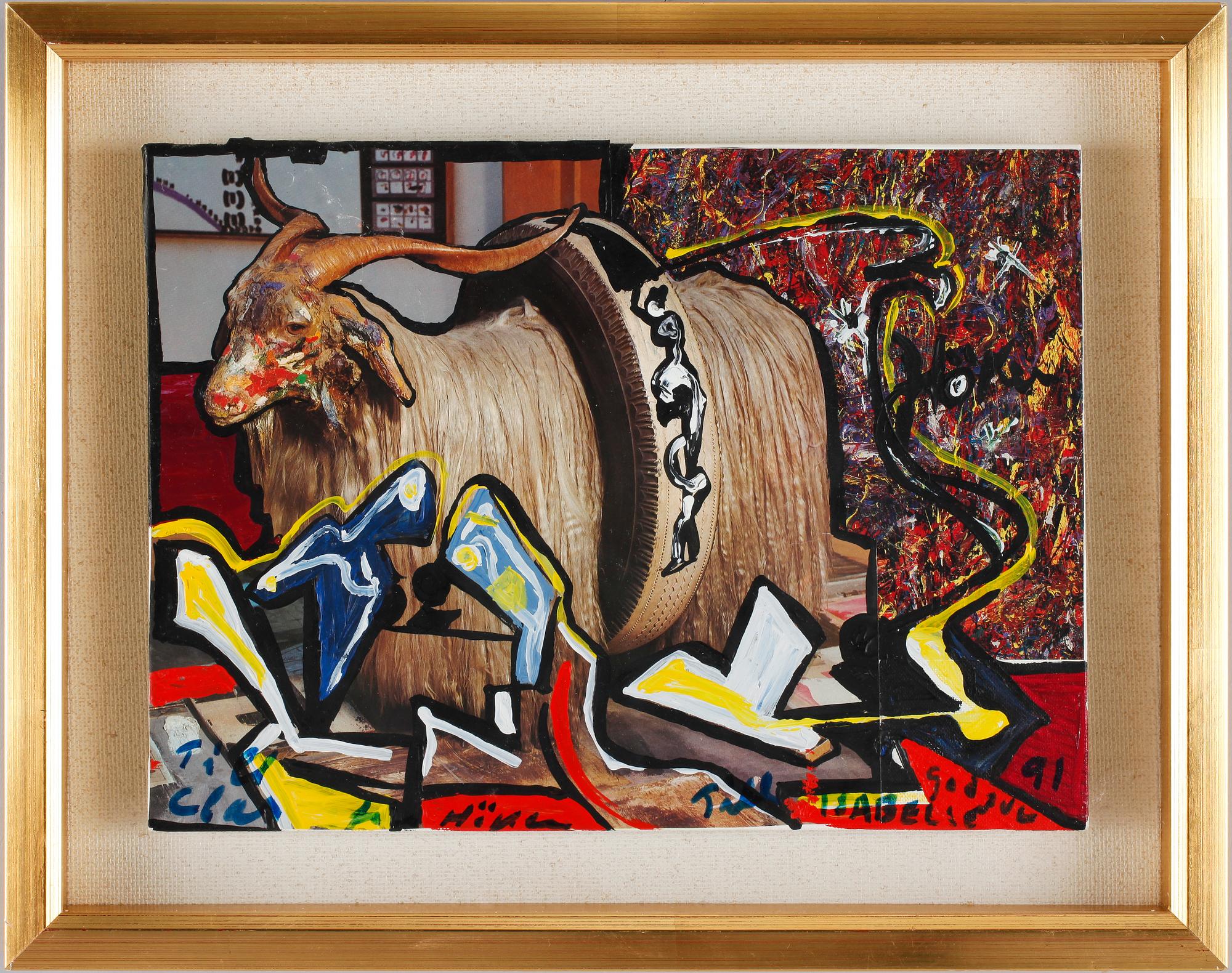 SVEN-ARNE HÖKENSTRÖM (HÖKEN), blandteknik. Sign o dat 91.