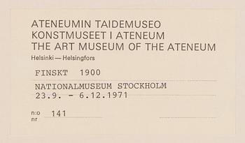 Akseli Gallen-Kallela, "Kullervo Cursing.".