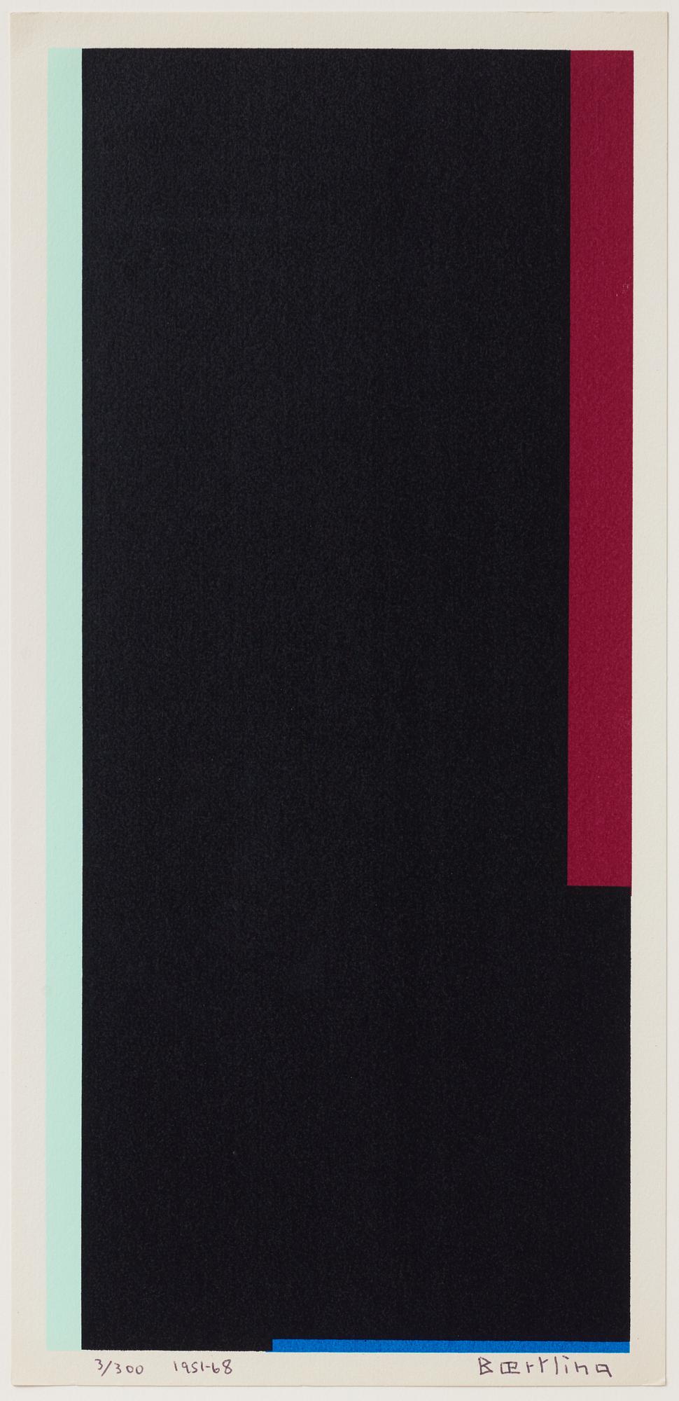 Olle Baertling, silkscreen in colours, 1951-68, signerad 3/300.