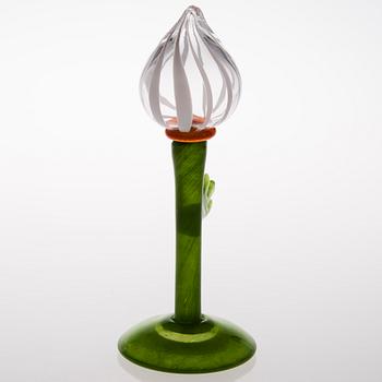 KERTTU NURMINEN, skulptur, glas, signerad Kerttu Nurminen, Nuutajärvi.