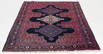 Rug, Senneh, approx. 207 x 140 cm.