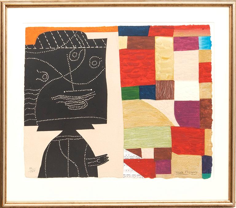 Max Papart,  carborundum signed and numbered 89/125.