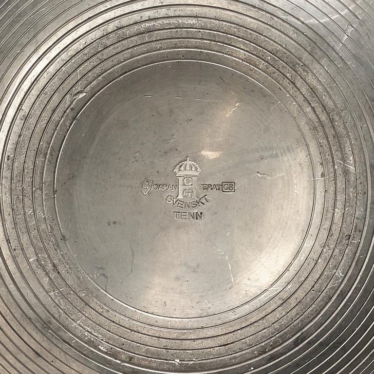Sylvia Stave, a pewter vase, for CG Hallberg, Stockholm 1932.