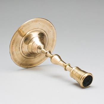 LJUSSTAKE, mässing, sengotisk, 1500-talets första hälft. Sannolikt Frankrike/Tyskland.