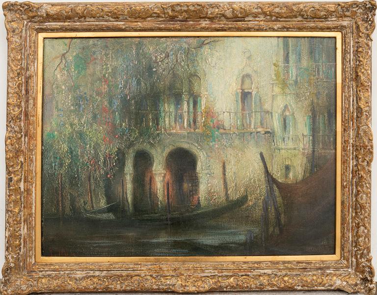 Gennaro Favai, Gondola in Venice.