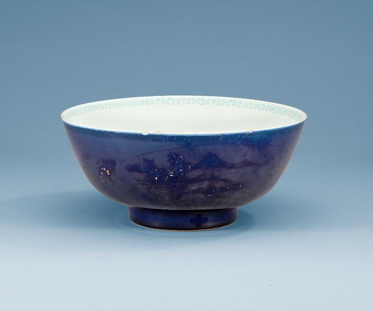BÅLSKÅL, porslin. Qing dynastin, Qianlong (1736-95).