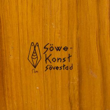 SIGVARD NILSSON, a teak bowl from Söwe-konst, Sövestad.
