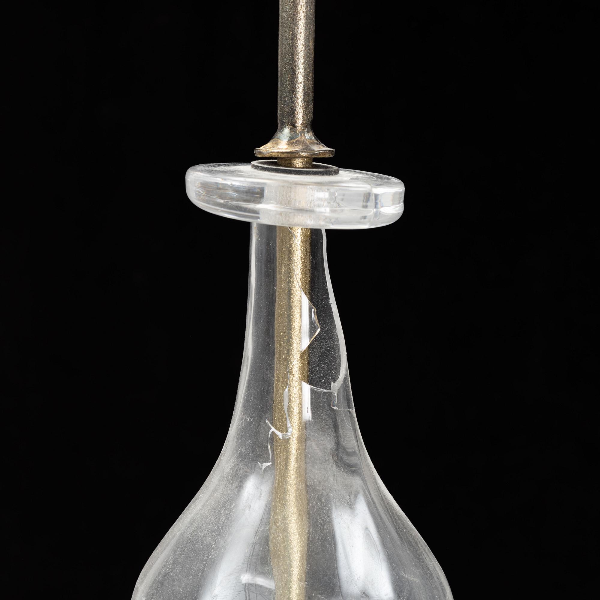 Erik Höglund, a chandelier, Kosta Smide, Sweden, second half of the 20th century.